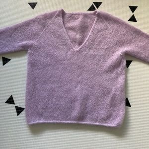 Silk mohair sweater handmade